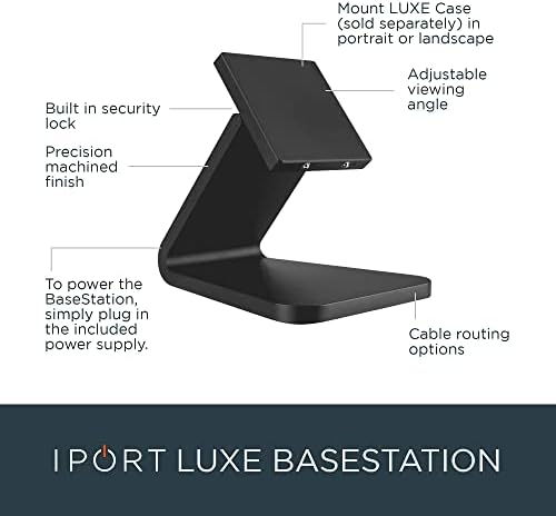 IPORSE LUXE CASE iPad Case i Luxe BaseStation iPad stalak - bijeli - Comppatibible sa iPad 10.2 9. Gen