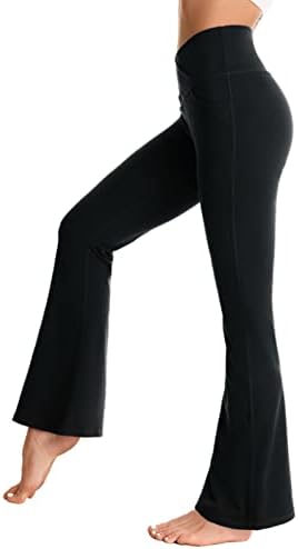 Boovet ženske pantalone za jogu s bljeskalicama sa džepovima Crossover High Struk plat otcut bljesak joge gamaše