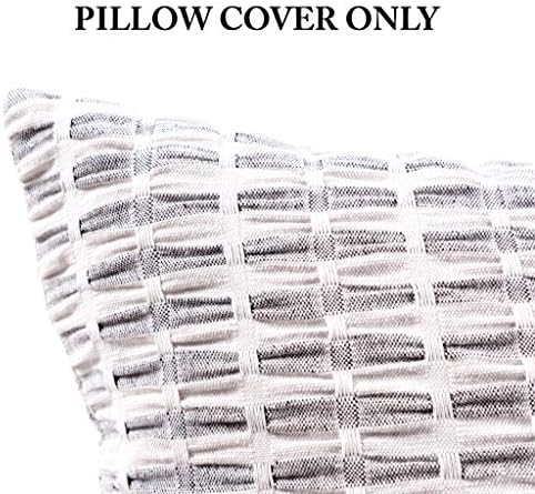 KAF Home Pleated molimo jastuk za jastuk 20 x 20-inčni pamuk od 100 posto | Set od 2 pokrivača jastuka