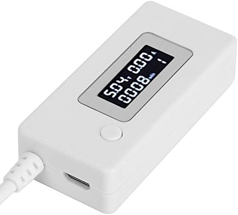 Fafeicy USB detektor ampermetar voltmetar merač kapaciteta punjenja Tester merač, pozadinsko osvetljenje
