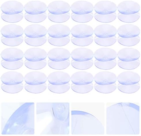 Nuobesty plastične šalice za usisavanje teških radova 24pcs Dvostrane usisne čaše Silikonske staklene stolove