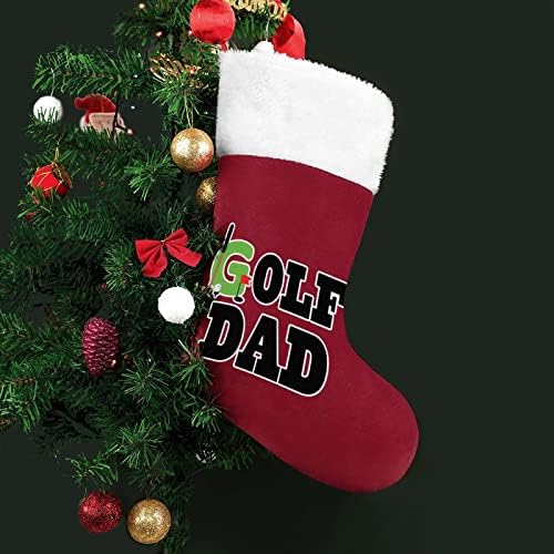 Golf tata božićna čarapa božićne čarape torbica za kuću porodica xmas dekor