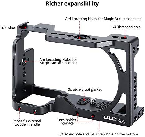 Aluminijska zaštitna kamera zečji kavez tri točka fiksne ljuske za Sony A6400 namjenski fotoaparat