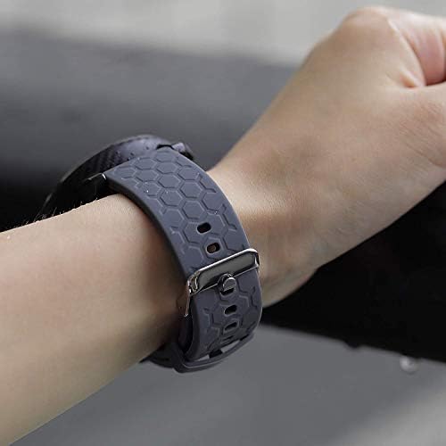 Strap sa Gredom Ninehorse kompatibilan sa WZWNEER-om Smart Watch Band, mekim silikonskim ručnim trakama podesivim