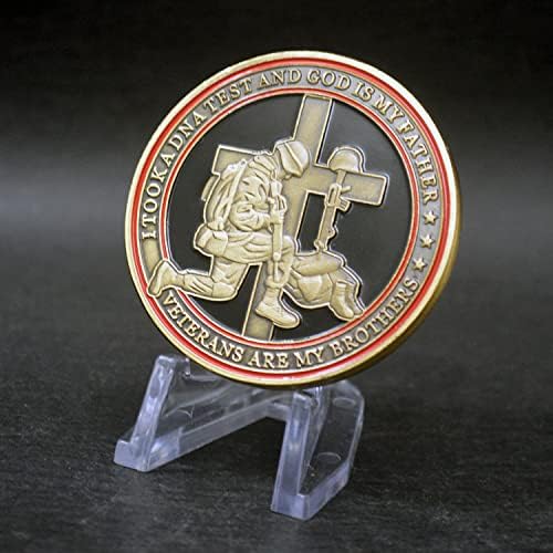 Aomcisi vojni veterani Creed Challenge Coin Unreal 3d vojni molitveni novčić