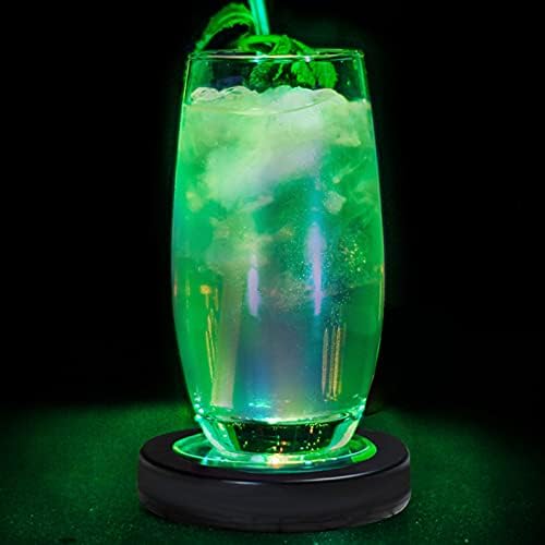 Walfront LED podmetač, okrugla čaša za piće Mat svjetlosni pribor za jelo sa gravitacionim senzorom