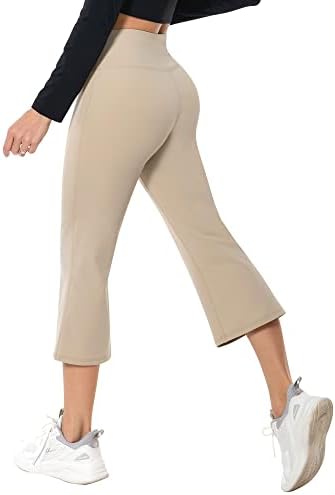 Promiranje bootcut joga hlače za žene visoke struk haljine pantalone platne kolica za bootleg vježbanje
