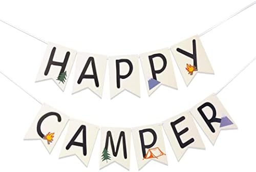 Vavayao A Happy Camper Card Banners - Mali Explorer Banner, sretan rođendanski kamper, nastavljaju