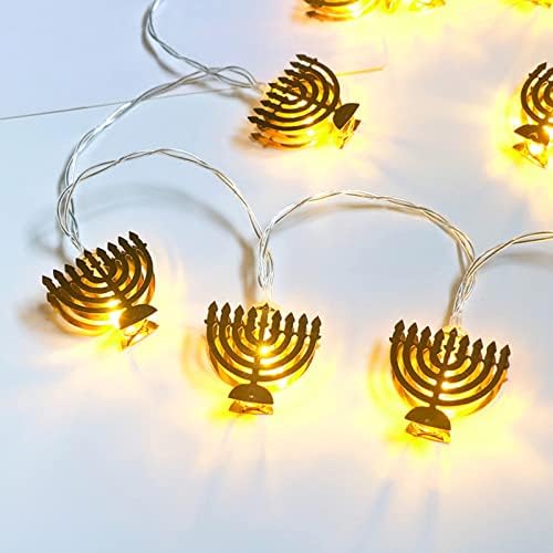 10 LED Chanukah Hanuka string Party Light Decors svijećnjak na baterije LED za kućne lampe dekoracije