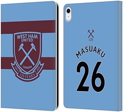 Dizajni za glavu Službeno licencirani West Ham United FC Arthur Masuaku 2020/21 Igrači Gost Away Covet