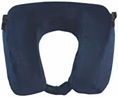 Putovsko jastuk Brookstone - memorijska pjena Flex Contuured Ergonomska flisa i jastuk za glavu, plava