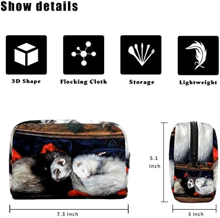 Tbouobt Torba za šminku Travel Cosmetic torbica torbica torbica sa patentnim zatvaračem, životinja