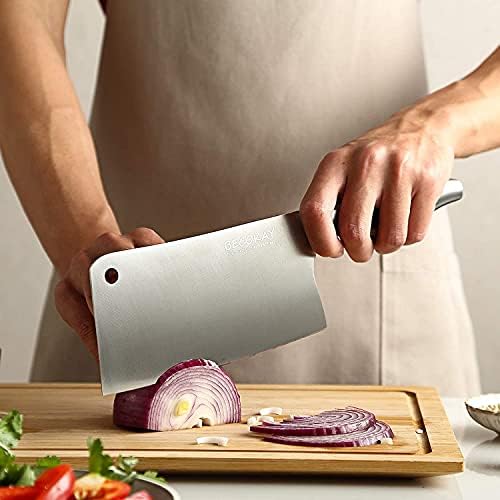 Nož za rezanje mesa Becokay, profesionalni nož za sječenje kosti od 7 inča sa teškim oštricom, njemačkim