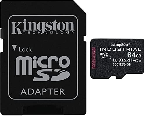 Kingston MicroSD 64GB Industrijska temperatura memorijska kartica sa adapterom UHS-I U3 Klasa 10 Industrijski