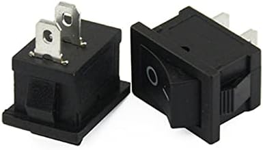 Preklopni prekidač 5 kom crni Mini prekidač 6a-10a 250V KCD1-101 2pin preklopni prekidač za uključivanje/isključivanje
