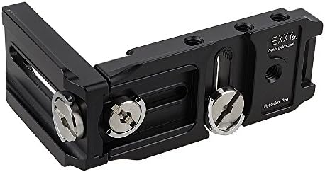 Exxy Omni Sr. Universal L-nosač za većinu DSLR fotoaparata - sva metalna crna kamera ručna hvata za Acra Swiss