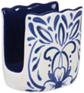 Blue & White Talavera inspiriran Držač spužve sa spužvom