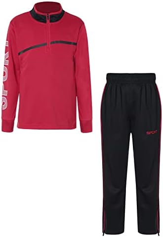 Ttao Boys atletski outfit 2 komada trenerka puna zip up džemper i putni sportove koji trče