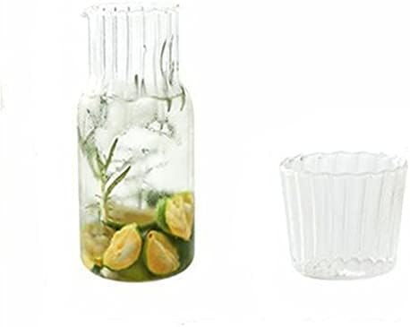 Vodeno bacanje staklene boce za vodu Set soka za bacač soka Set prozirni vrhovi vode limunski čajnik