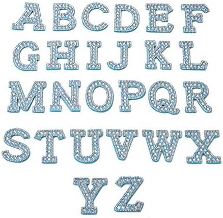 26pcs abeceda na zakrpama A-z šivaćih veznih zakrpa za šivanje velikih odjevnih ukrasi za odjeću šeširi jakne