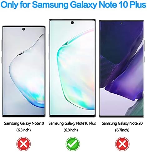 [2 Pack]Ywxtw podrška zaštita ekrana za otključavanje otiskom prsta za Samsung Galaxy Note 10 Plus, privatnost