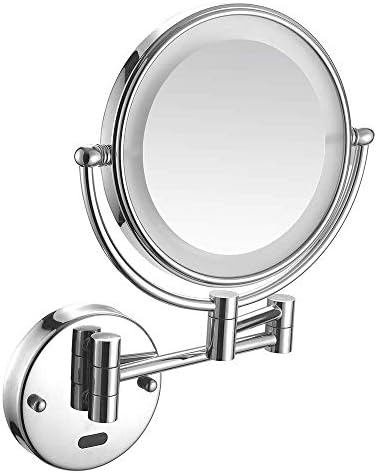 KMMK specijalno ogledalo za šminkanje, 8-inčna Led svjetla zidna ogledala za šminkanje koja povećavaju