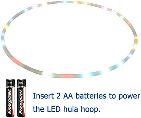 Maylai 36 LED obruč za osvjetljenje za djecu i odrasle koje mijenjaju LED hoola svjetla težina svjetlost