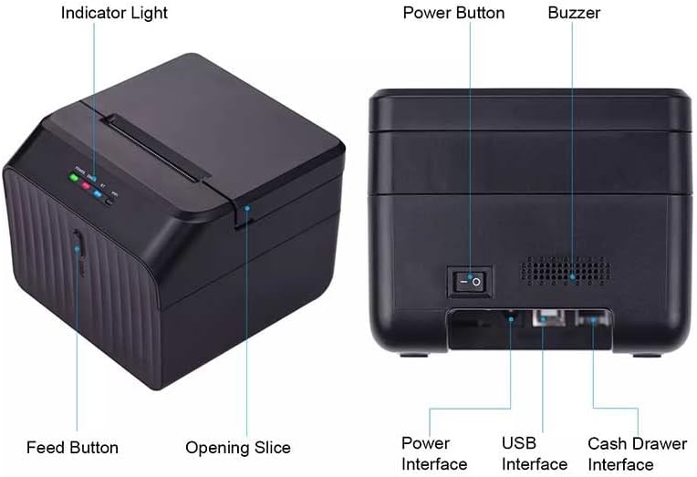 ZHUHW desktop Label Printer ljepljive naljepnice Maker Thermal Printer
