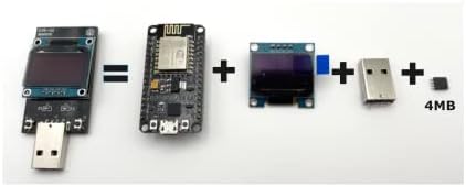 Programibilni mikro-server SVR-A sa ESP8266 Wi-Fi modulom, OLED HD displejem, serijskom sučelju i 4MB