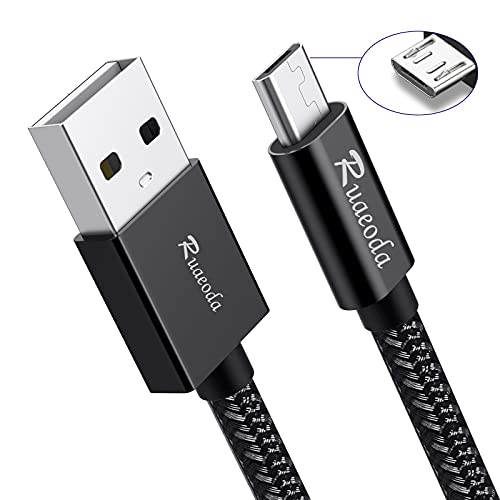 Ruaeda Long Micro USB kabel Android punjač 20ft sa pozlaćenim PS4 kablom za punjač - brzina 2,0 USB-USB-USB