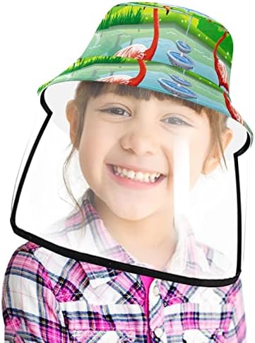 Zaštitni šešir za odrasle sa štitnikom za lice, ribarski šešir protiv sunčeve kape, crtani američki sova