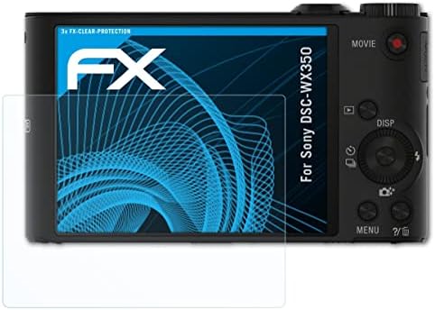 Atfolix Zaštitni film Kompatibilan sa Sony DSC-WX350 zaštitnikom zaslona, ​​ultra-bistrog FX zaštitni