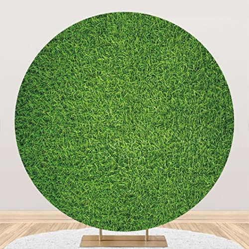 Yeele 7x7ft zelena trava okrugla pozadina Cover prirodna prolećna trava pozadina fotografije travnjaka