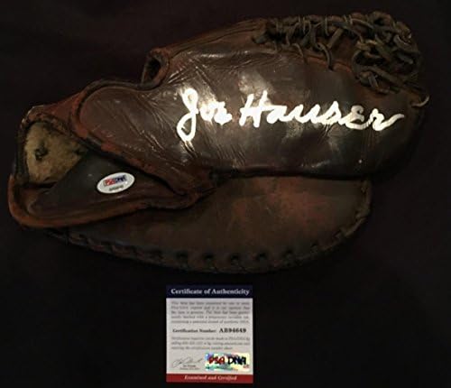 Joe Hauser potpisane sa potpisom Vintage 1st baseman rukavica PSA / DNK cert-MLB rukavice sa autogramom