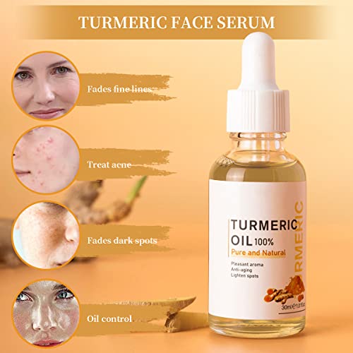 2kom Turmeric dark spot Corrector Serum, Turmeric Repair Serum za lice, prirodna kurkuma tamna