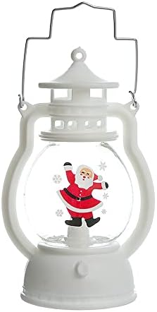 Yhqsyks Božićne lampione Dekorativni kućni ukras Lanter, upali božićne snježne kuglice noćno svjetlo, božićni dekor snjegovi globus fenjer xmas ukrasni svjetiljki ukras i pokloni