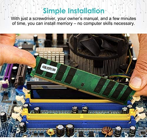 DDR2 RAM, 4GB 800MHz PC2-6400 DDR2 RAM 240-PIN 1.8V, DDR2 memorijski modul za desktop računarsku memorijsku