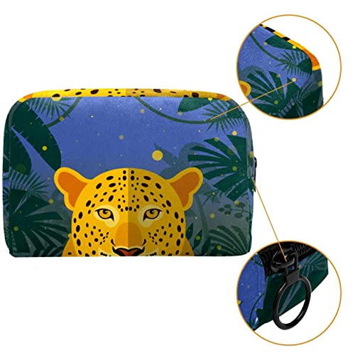 Torba za šminku Travel Kozmetička torba Leopard na pozadini iz džungle Toalet Torba Organizator