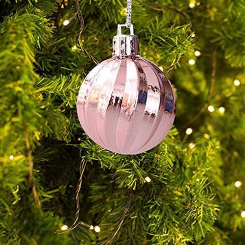 30kom Glitter Božić kugle - viseći privjesak pahuljica uzorak Mini Božić Ornament potrepštine za