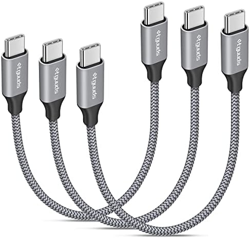 etguuds [1ft, 3-Paket USB C na USB C kabl 60W, Tip C do Tip C kabl za brzo punjenje kompatibilan sa Samsung