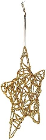 Juvale 24 paket Gold Star ukrasi za jelku, Bulk Holiday dekoracije