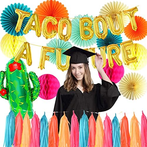 TACO BOUT A Budući baloni Fiesta Diplomski ukrasi 2023 / Meksički maturalni ukrasi / Taco Bout A