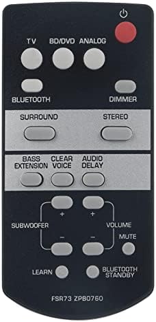 BeyUtion FSR73 ZP80760 Zamijenite daljinski upravljač za Yamaha Sound Bar Home Theatre ATS-1050,