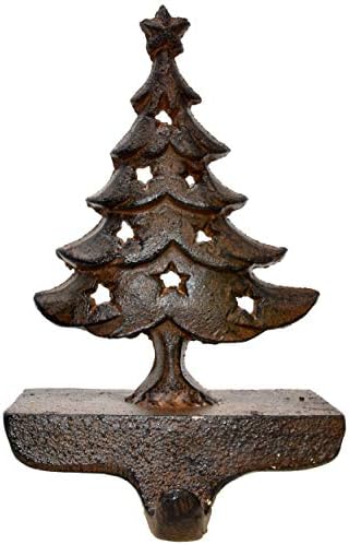 Poklon boutique Držač za božićni set od 2 rustikalnog livenog stabla i snjegovića čarape za vješalice mantle dekor