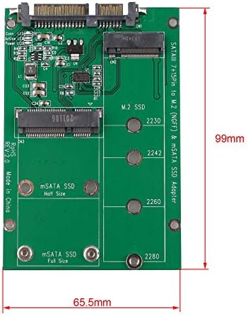 Futheda 2 u 1 Mini PCI-E M. 2 NGFF + mSATA SSD SSD SSD na SATA 3.0 konverziju Adapter odbora Konverter
