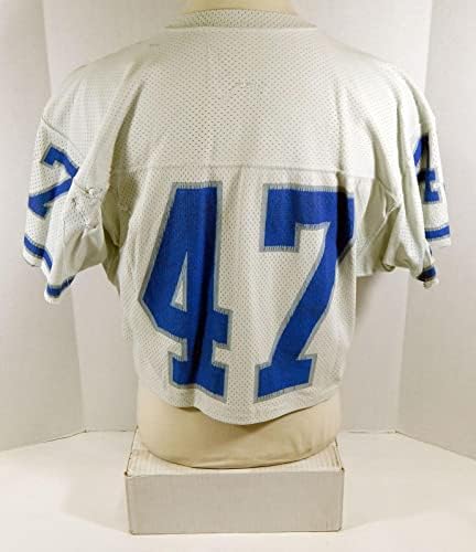 1980S Detroit Lions 47 Igra Polovni bijeli dres DP12789 - Neintred NFL igra rabljeni dresovi