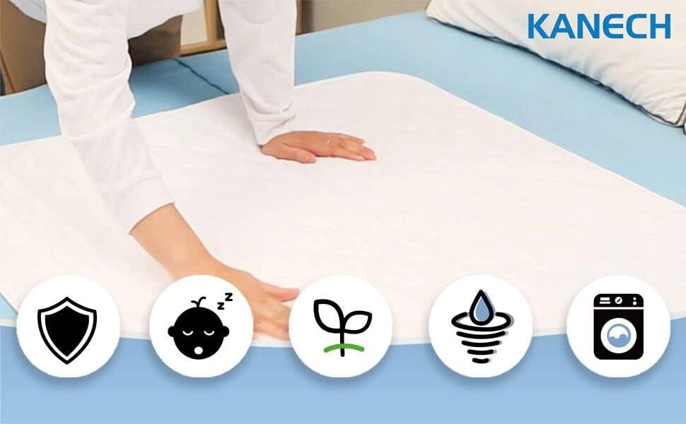 CoziHome Bed jastučići za inkontinenciju, 44 x52, teška apsorpcija za ponovni vodootporni vodootporni