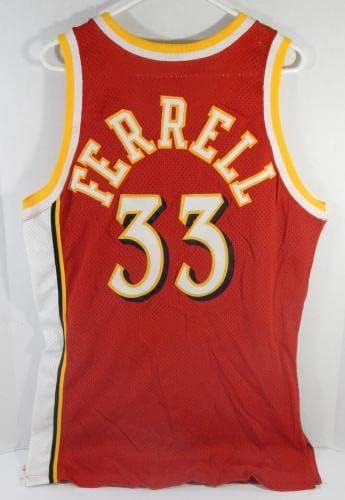 1993-94 Atlanta Hawks Duane Ferrell 33 Igra Izdana crveni dres 42 + 3 DP30037 - NBA igra koja