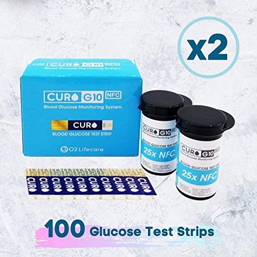 CURO G10 test trake glukoze: uključene ukupne test trake glukoze 100 količina