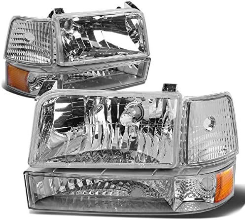 Chrome Houisng Amber ugaona prednja svjetla sa lampama za branik+Komplet alata kompatibilan sa Ford